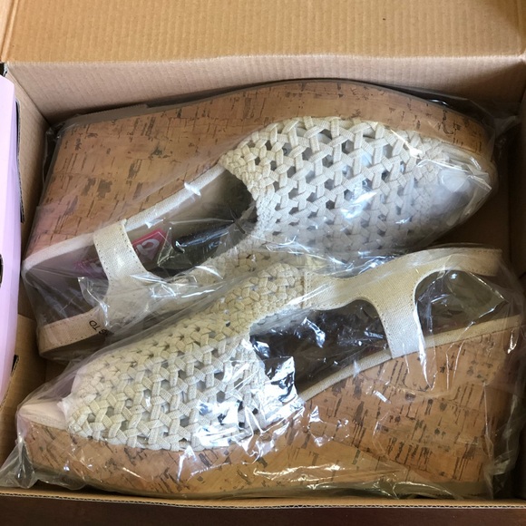 Natural POP Cork Macrame Wedge Sandal Size 11 NEW - Picture 4 of 10